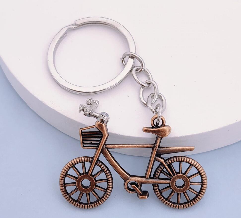 Retro bicycle keychain