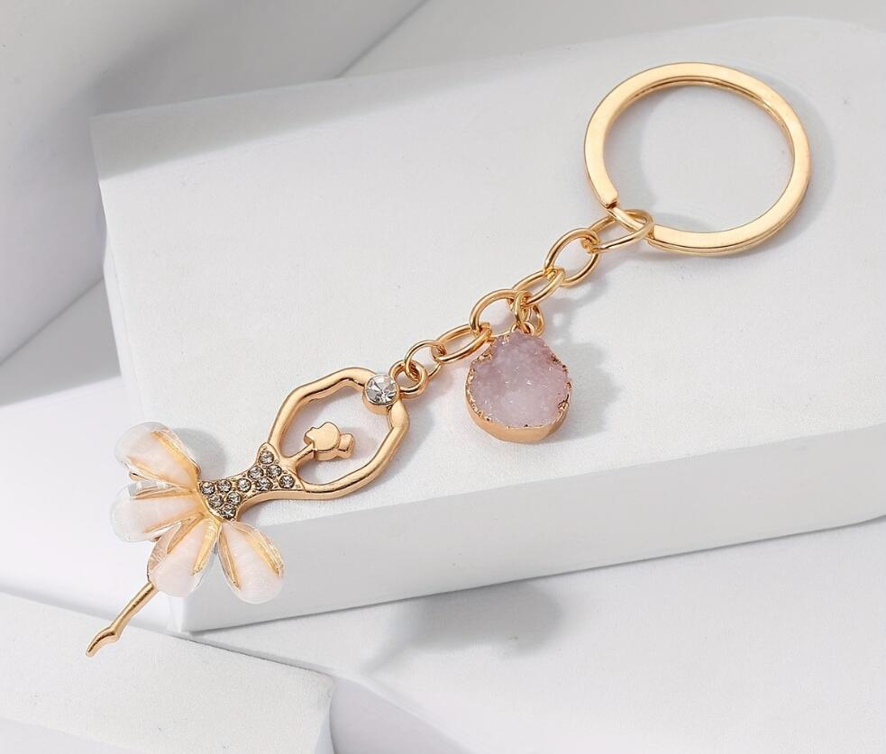 Mini Ballet Alloy Keychain