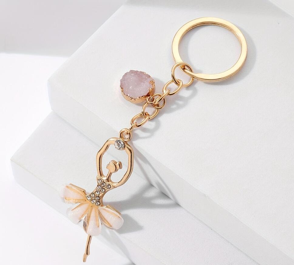 Mini Ballet Alloy Keychain