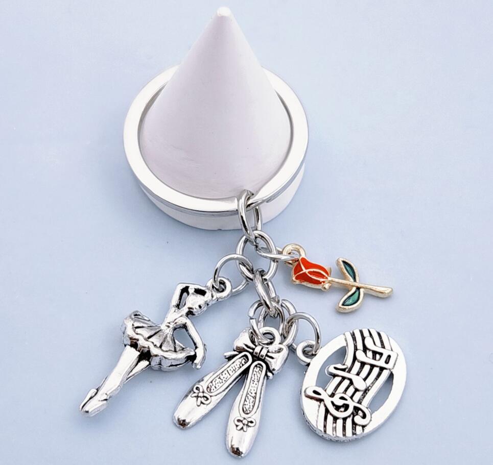 Musical Ballet Girl Keychain