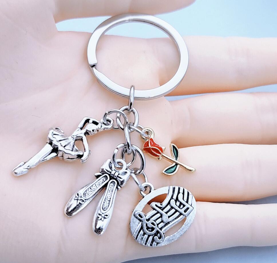 Musical Ballet Girl Keychain