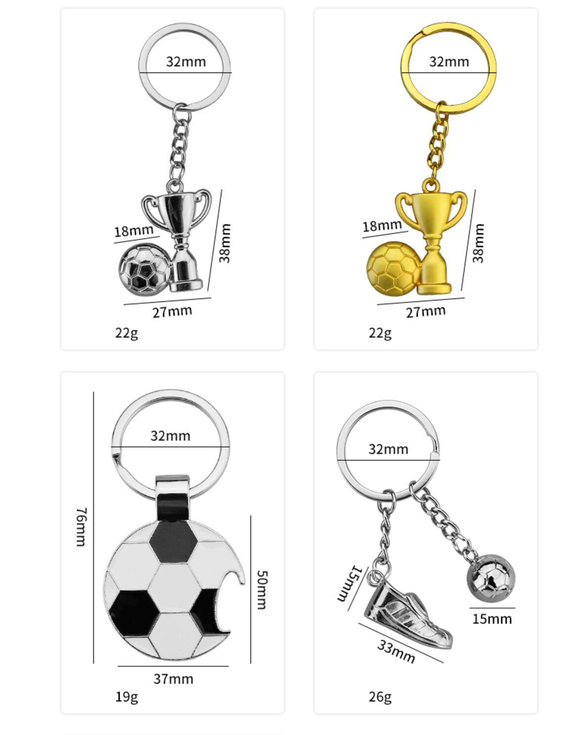 Football trophy keychain